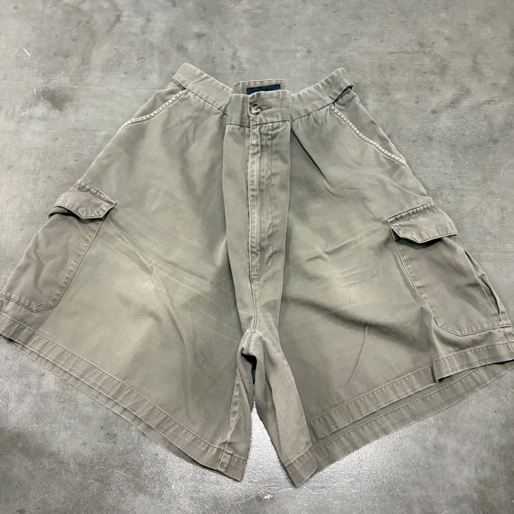 Vintage Y2K/2000s Harbor Bay Mens Big and Tall Cargo Shorts Olive Green Size 52